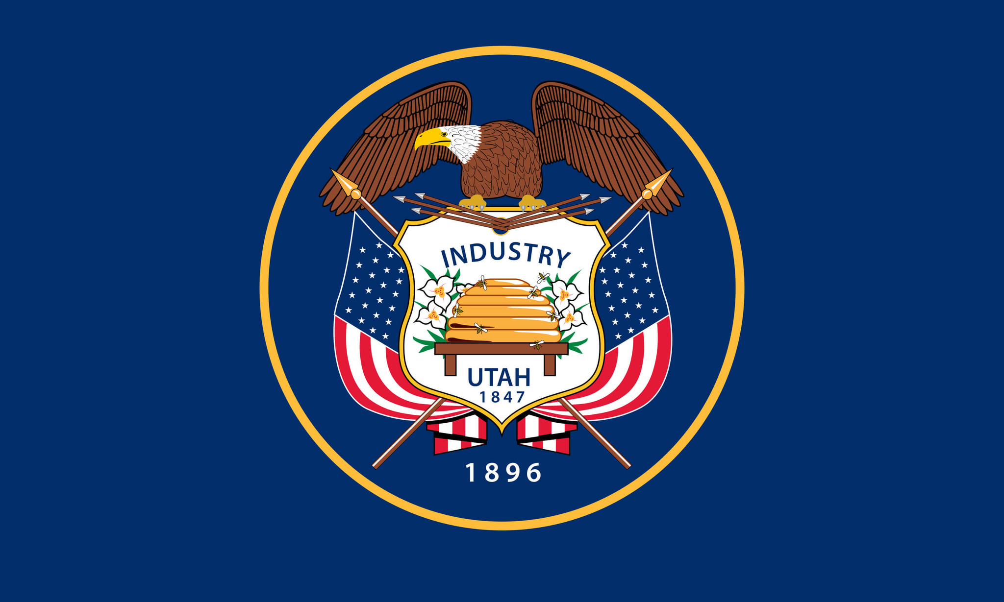 Utah Flag - Server in Utah, USA